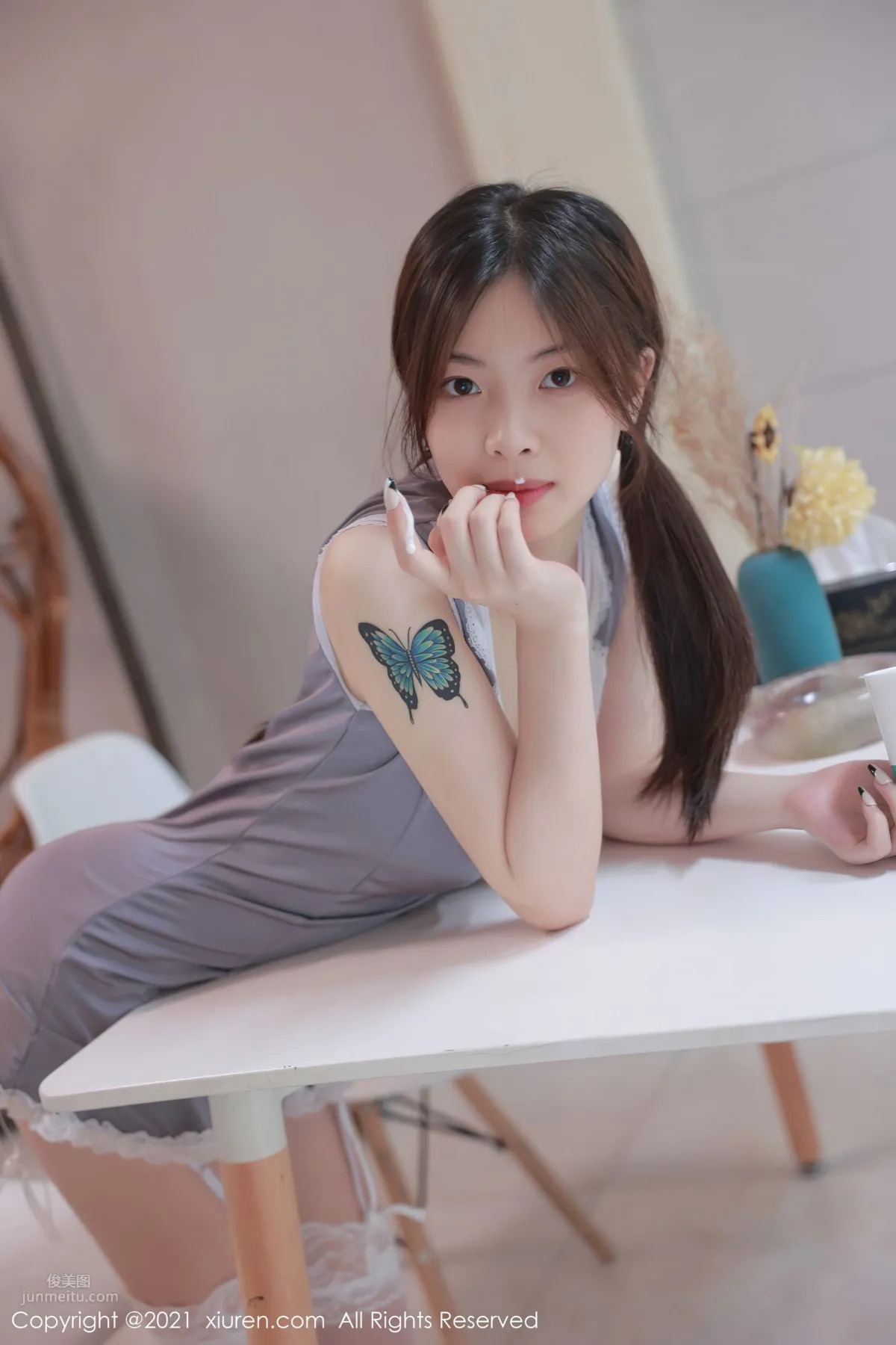 清新美女明日花桃桃 溫柔可人的小女仆 9