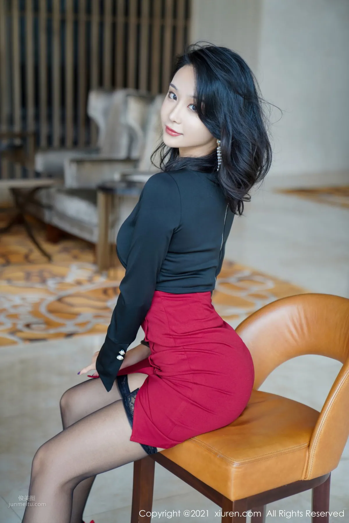 Beautiful Girl Lan Xia Akasha, Charming and Versatile Classic Workplace OL photo 3