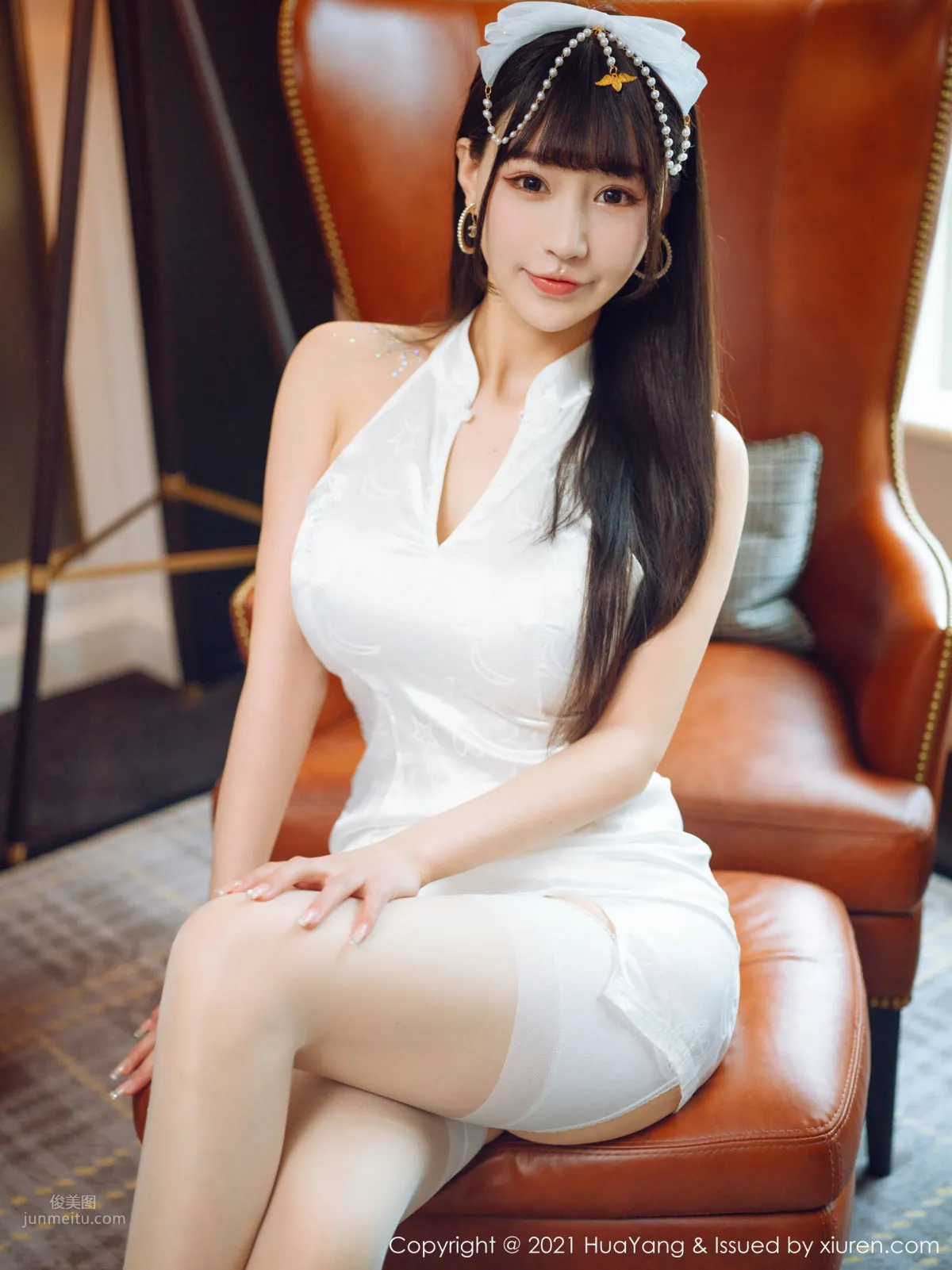朱可兒的白色旗袍 farel參與私人訂制 13