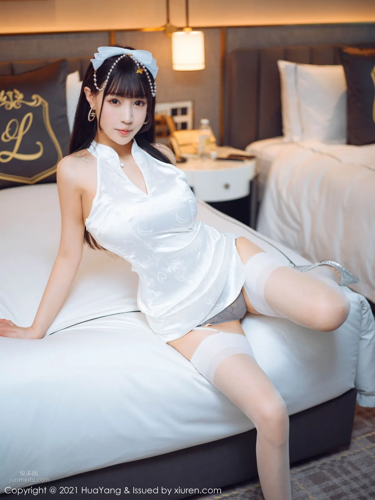 朱可兒的白色旗袍 farel參與私人訂制 28