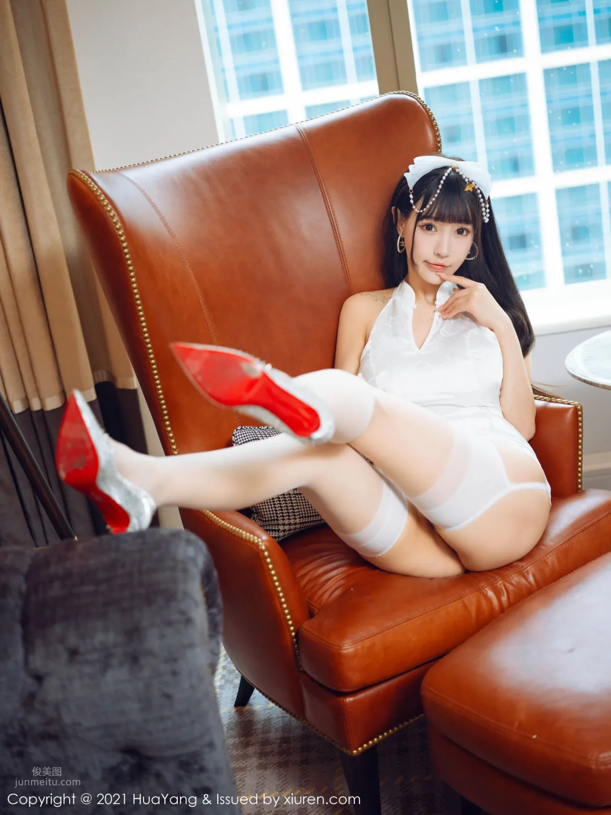 朱可兒的白色旗袍 farel參與私人訂制 19