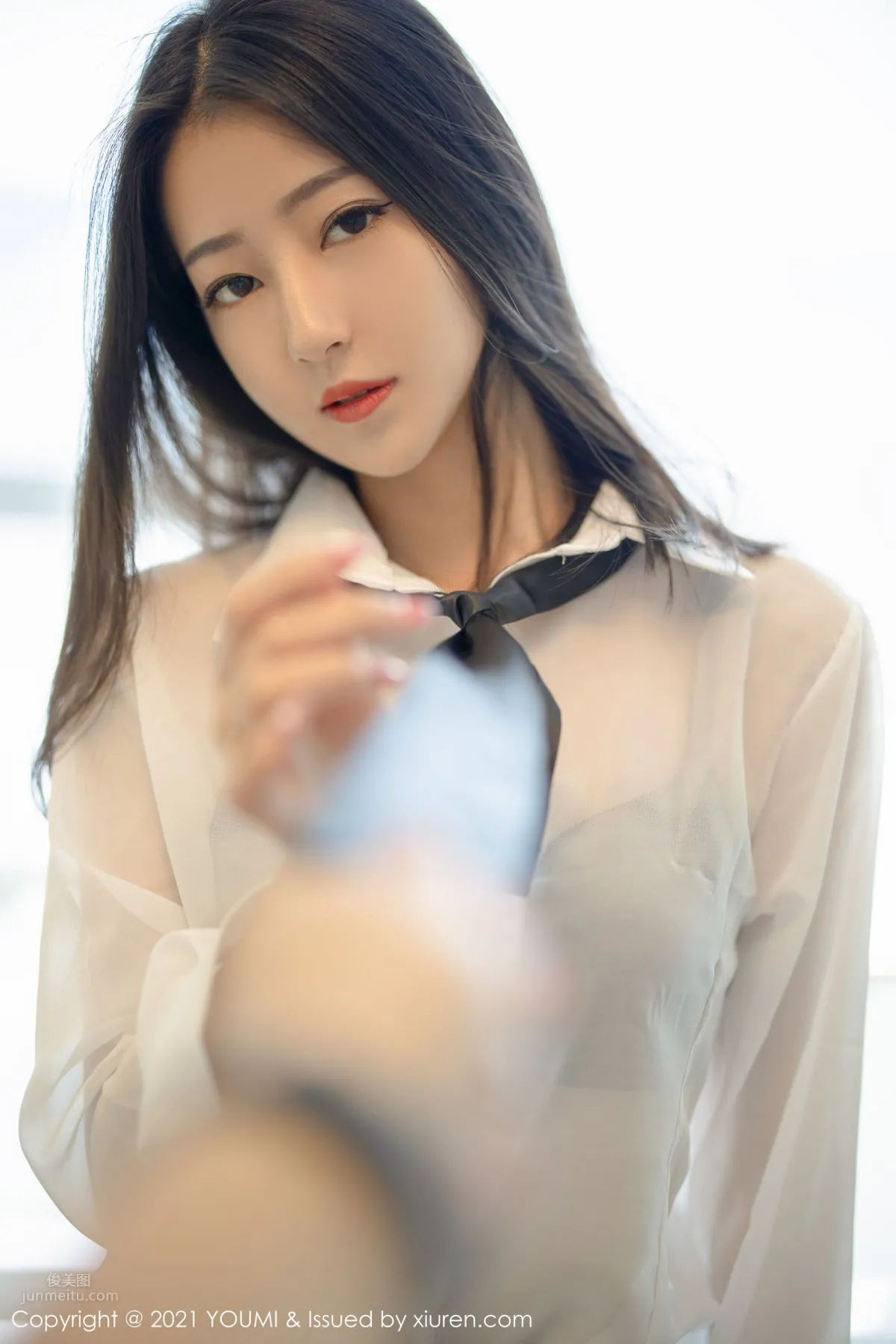 新人妹子熊小諾 白襯衫黑短裙OL 3