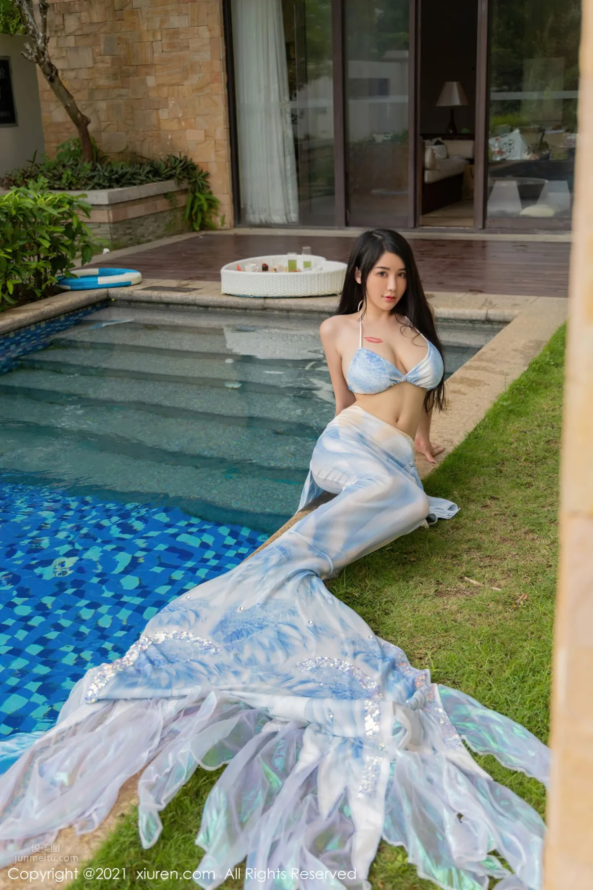 Meiqi Mia Pool Series Gorgeous Mermaid Outfit photo 33