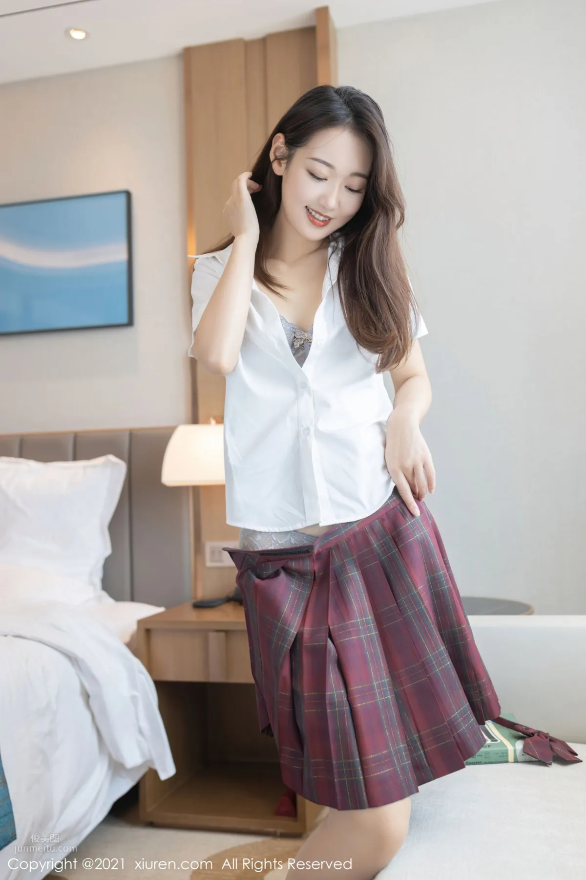 Pure Goddess Tang Anqi, JK Uniform Pure and Moving photo 24