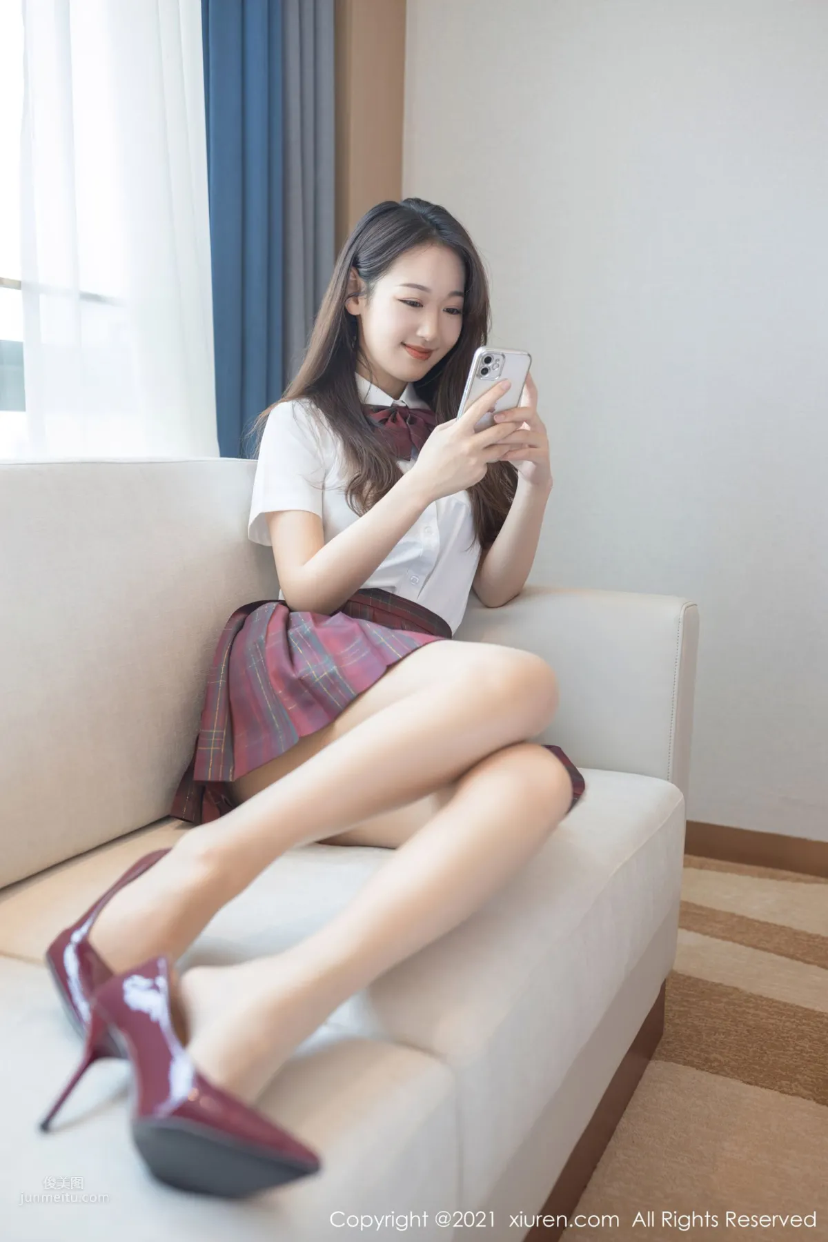 Pure Goddess Tang Anqi, JK Uniform Pure and Moving photo 18