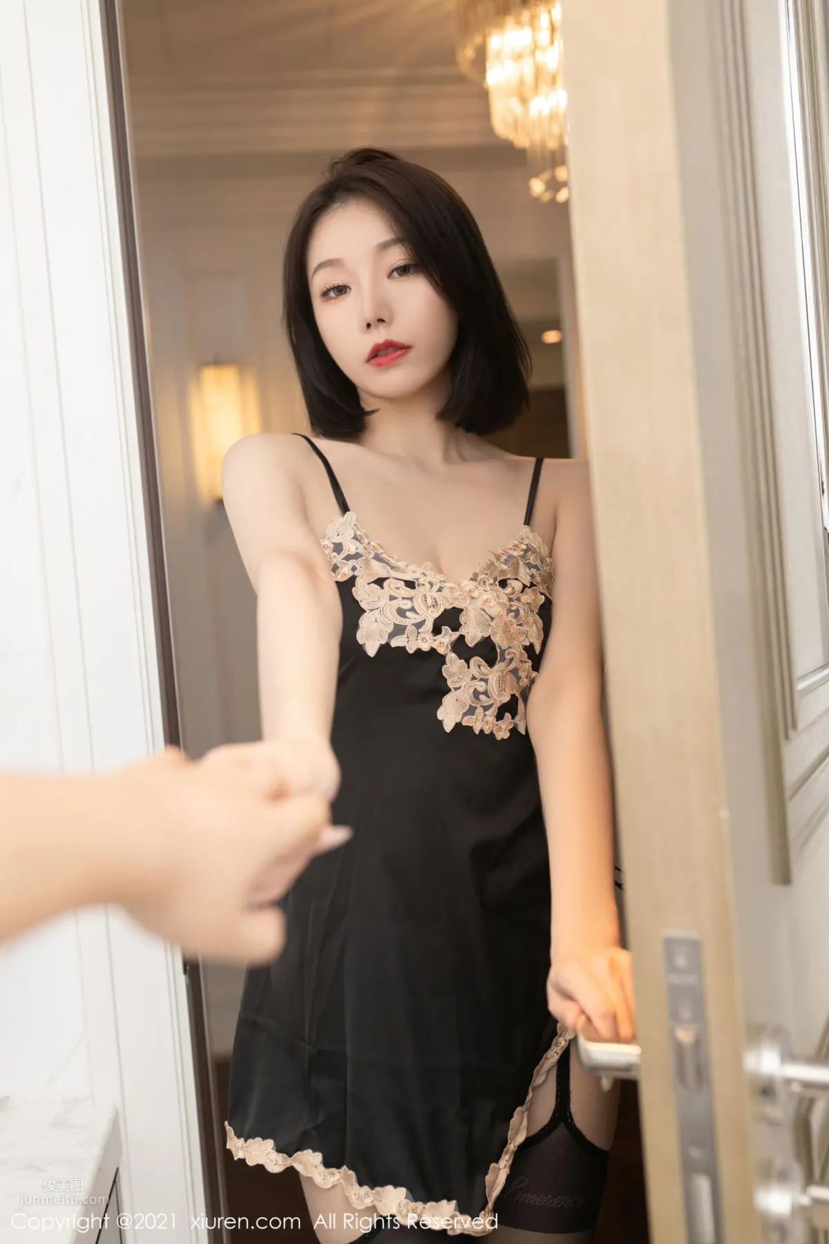 Cold and Elegant Sister Anran Maleah, Black Sexy Lingerie Theme photo 2