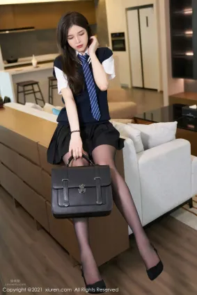豐滿姐姐韓靜安 清純風格學院制服