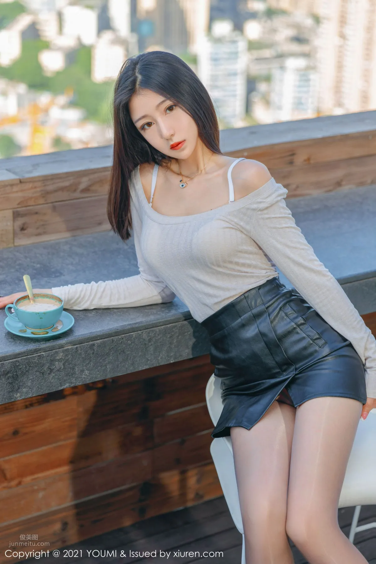 新人妹子熊小諾 小皮裙楚楚動人 5