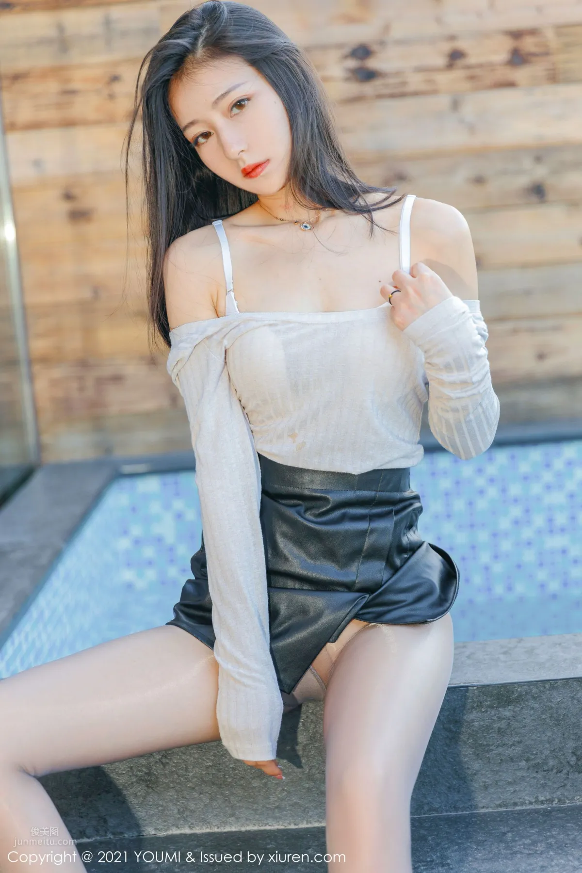 新人妹子熊小諾 小皮裙楚楚動人 42