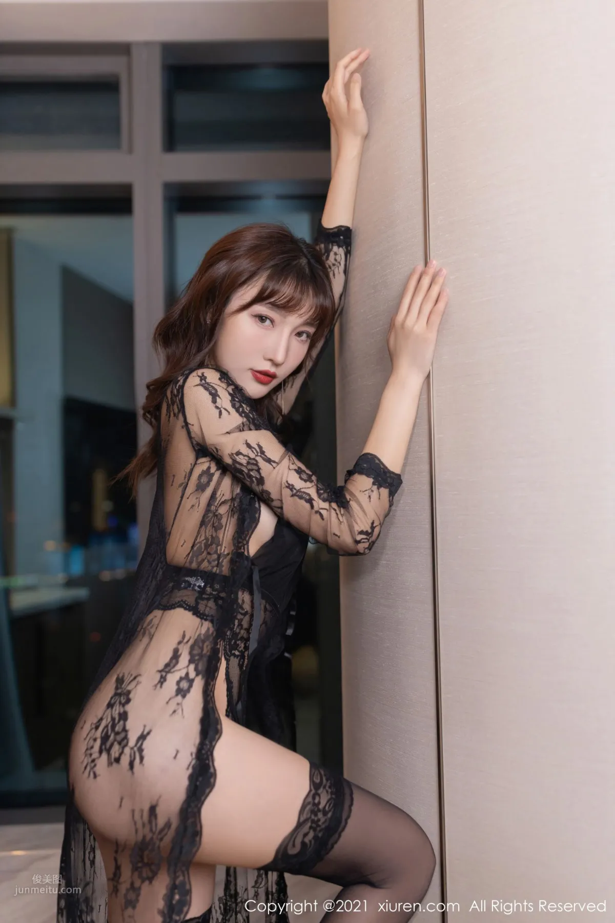 National Goddess Lu Xuanxuan, Black Lingerie Theme photo 9