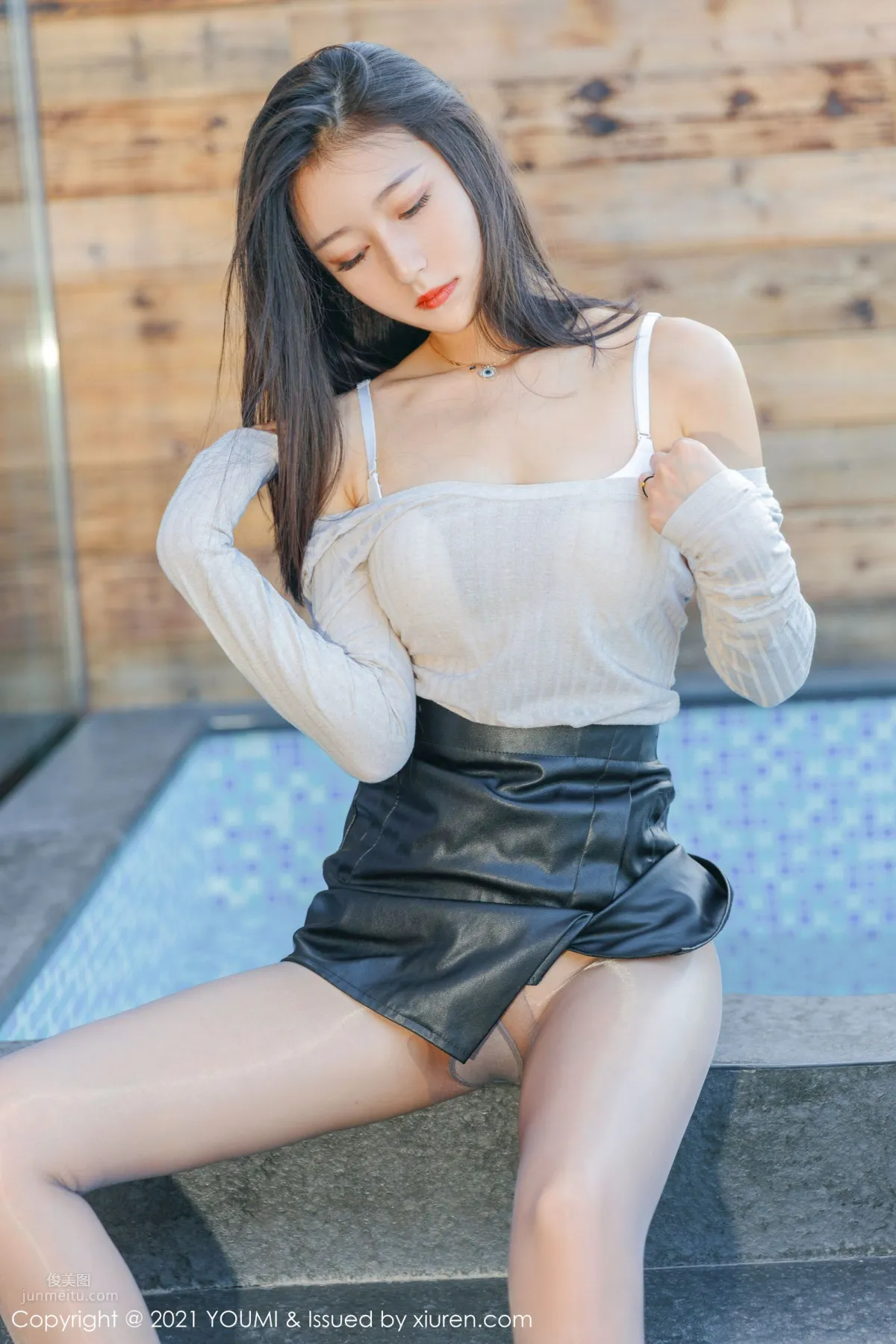新人妹子熊小諾 小皮裙楚楚動人 41