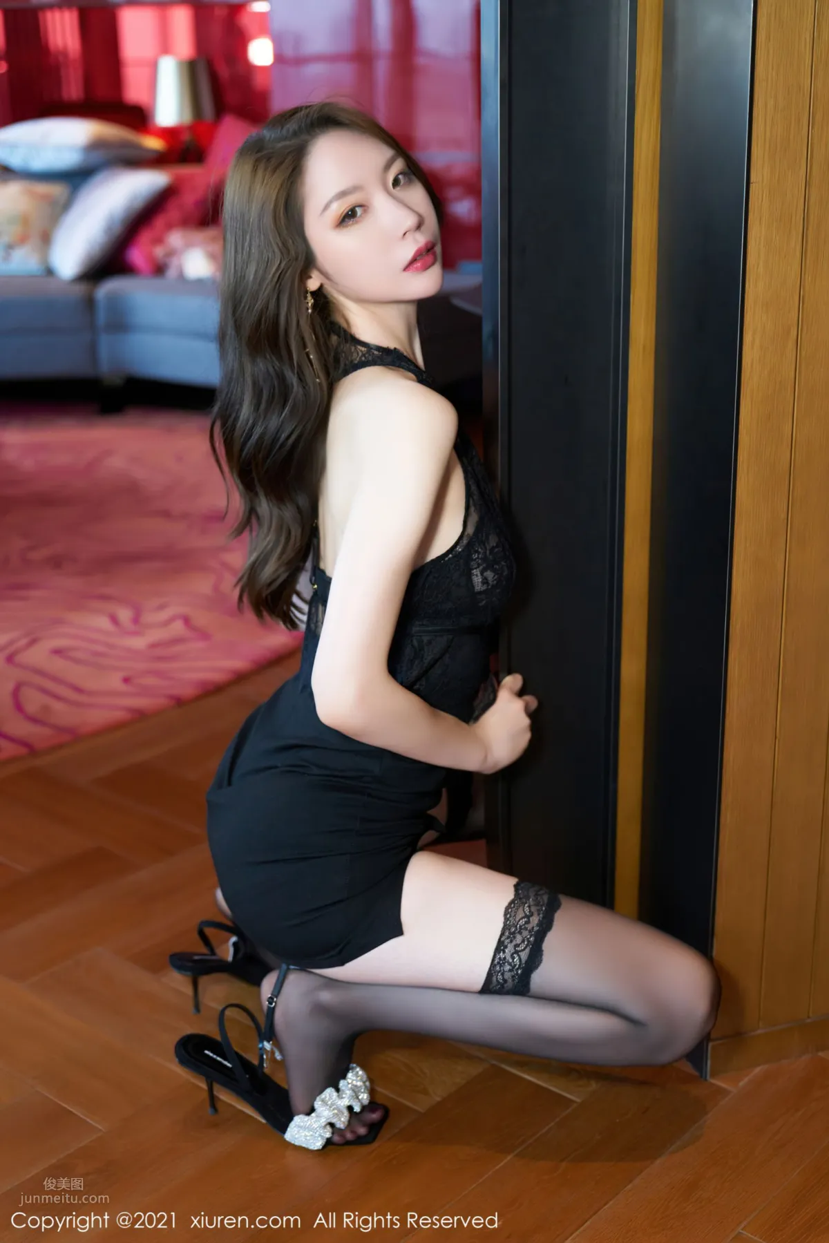 宅男女神梦心月 独特的蕾丝黑丝_8