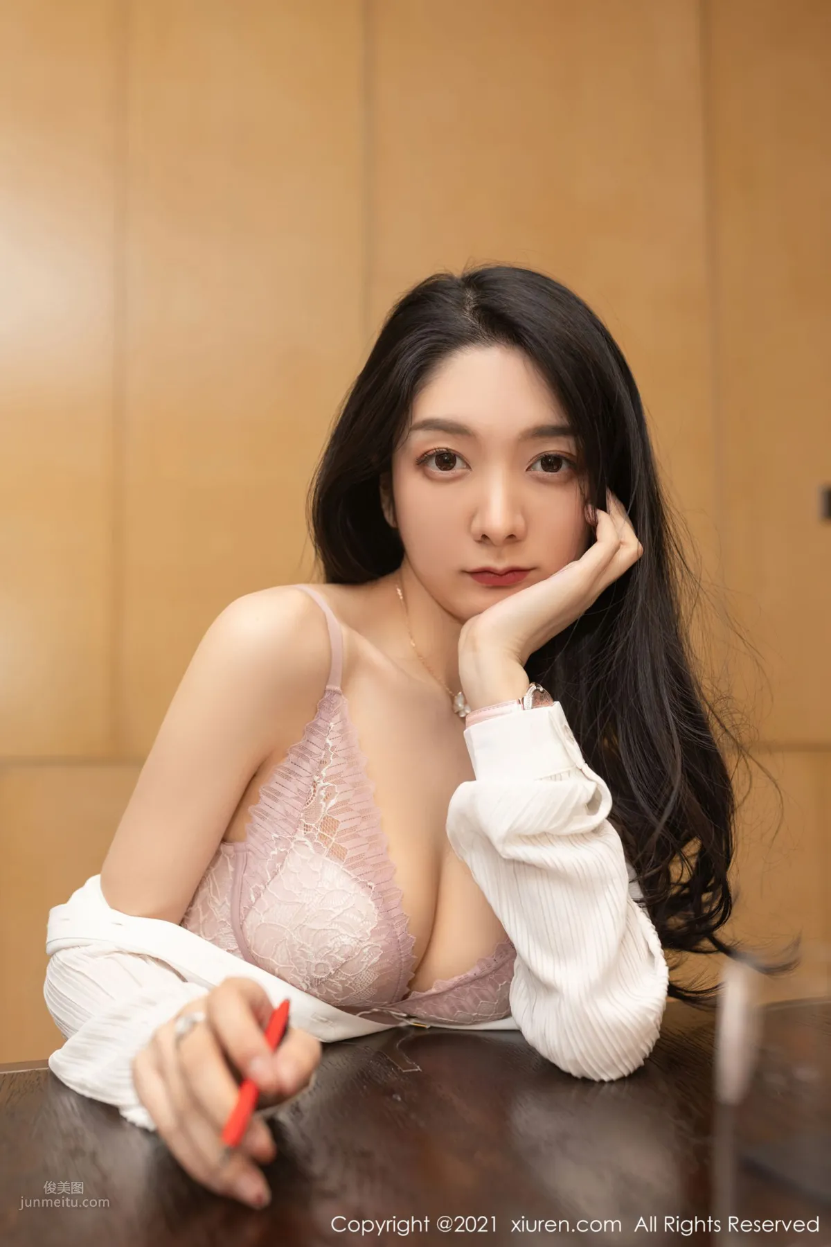 Forward Miss Xiao Reba Pink Delicate Professional Attire photo 24