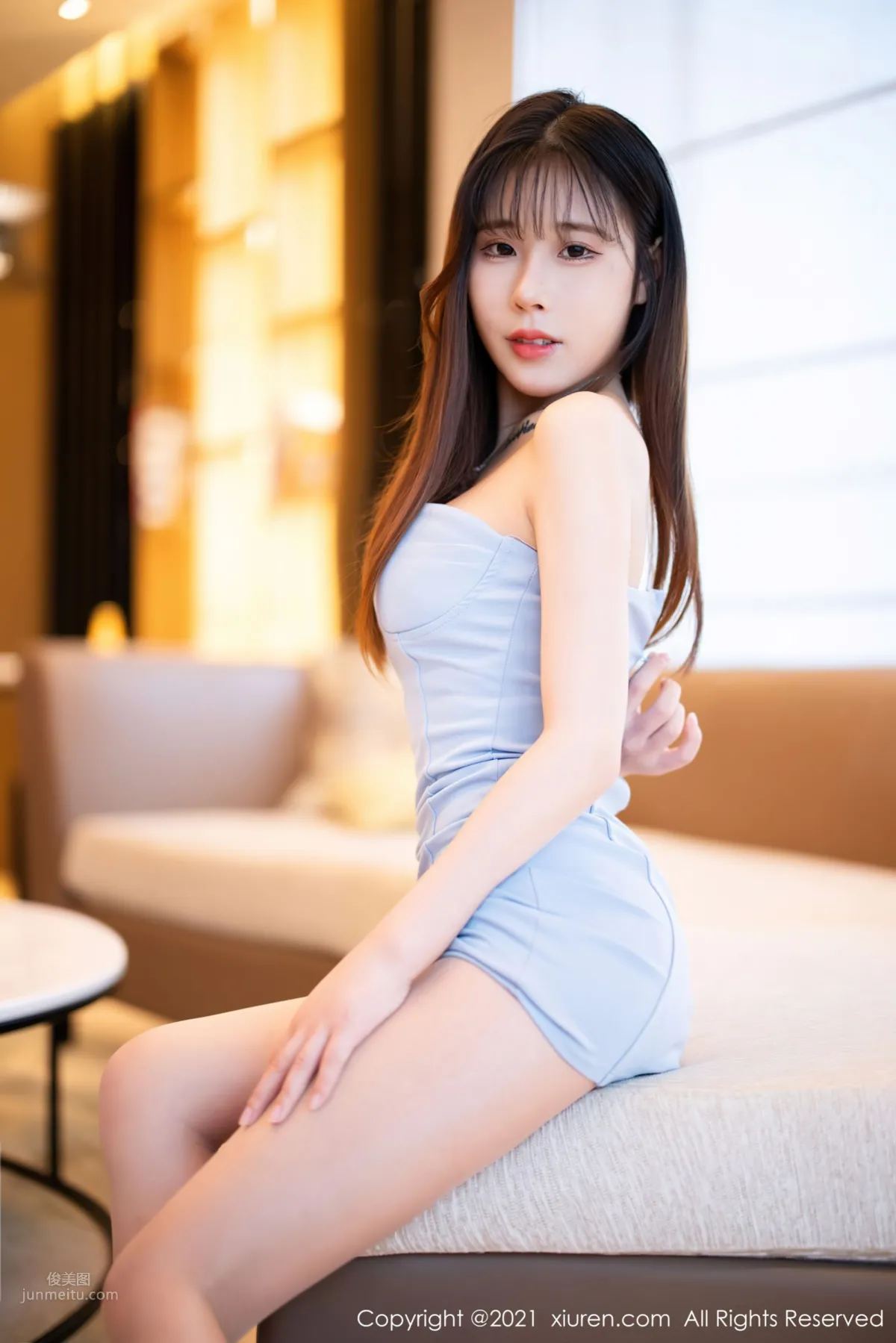 New Model Tianxi Dora, Elegant and Touching Strapless Gown photo 24