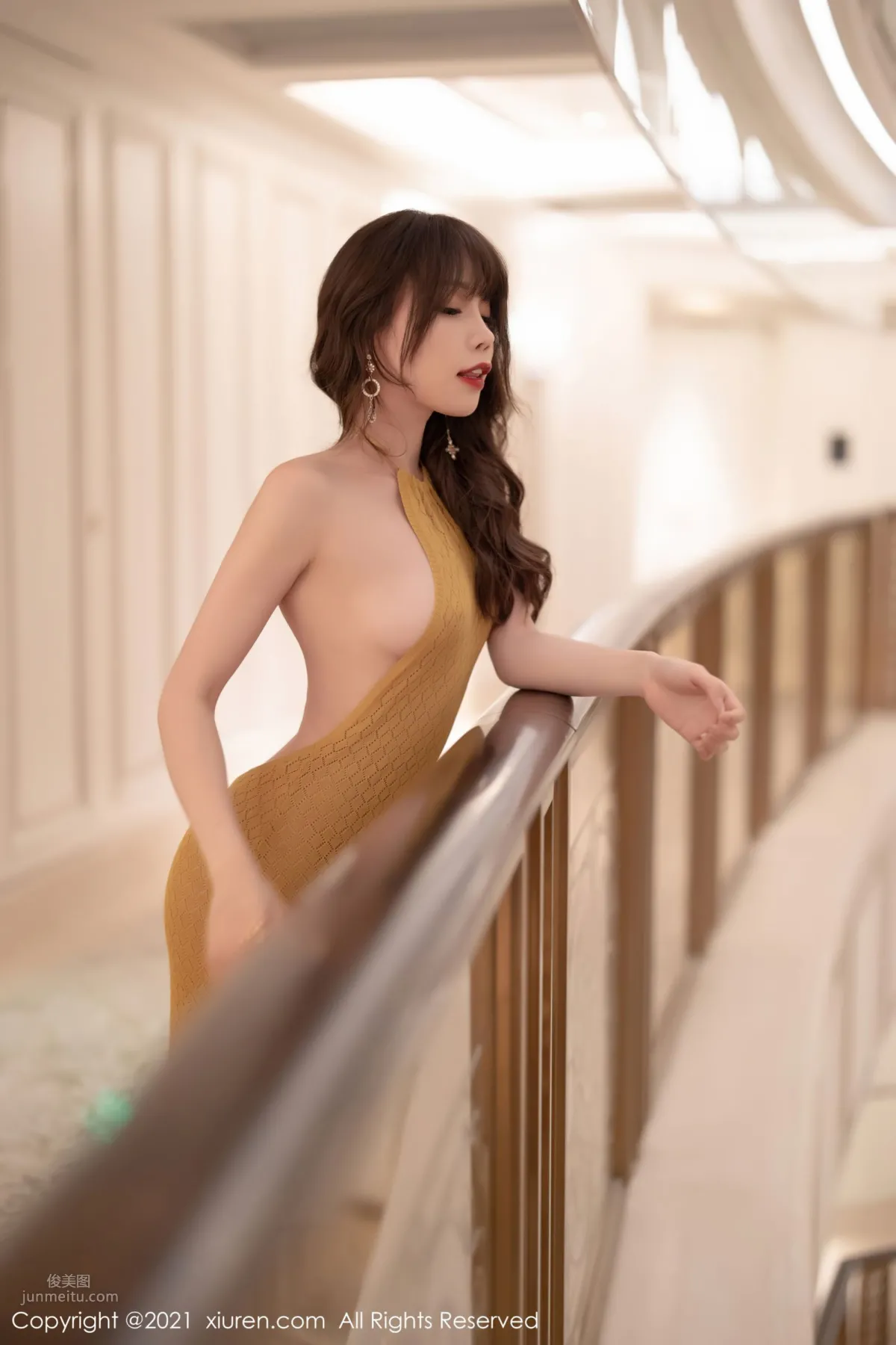Goddess of Otaku Zhizhi Booty, Dazzling Orange Long Dress photo 8