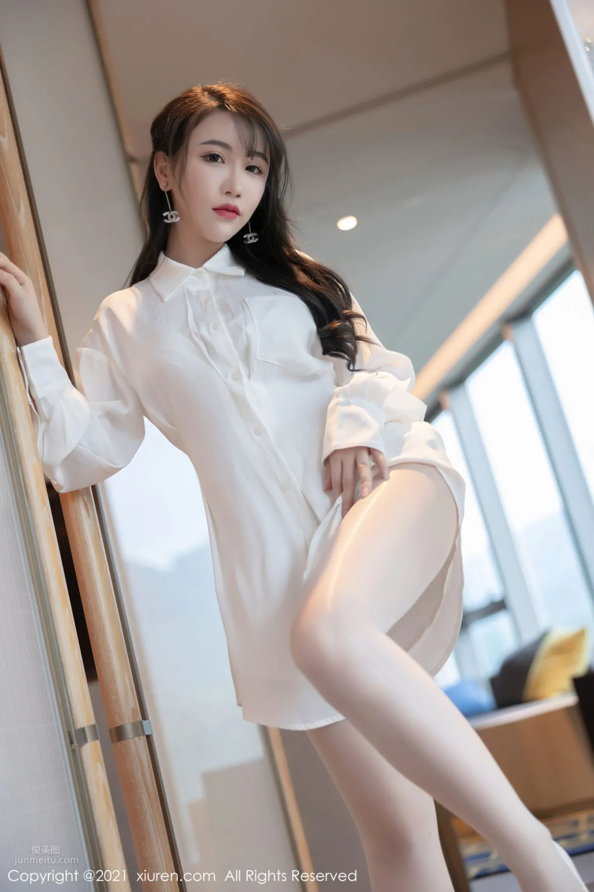 Fei Yueying Shenzhen Travel Shoot, Pure White and Beautiful Outfit photo 17