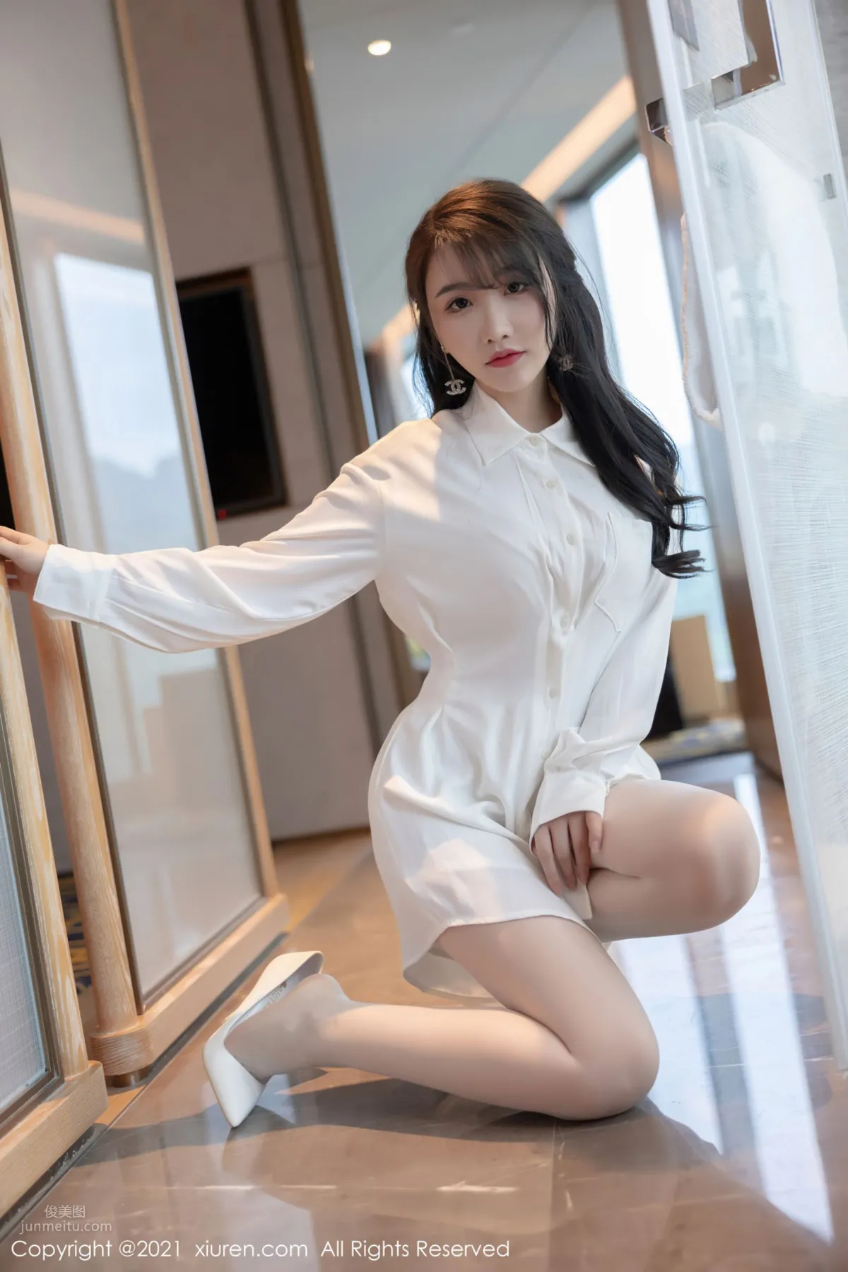 Fei Yueying Shenzhen Travel Shoot, Pure White and Beautiful Outfit photo 20