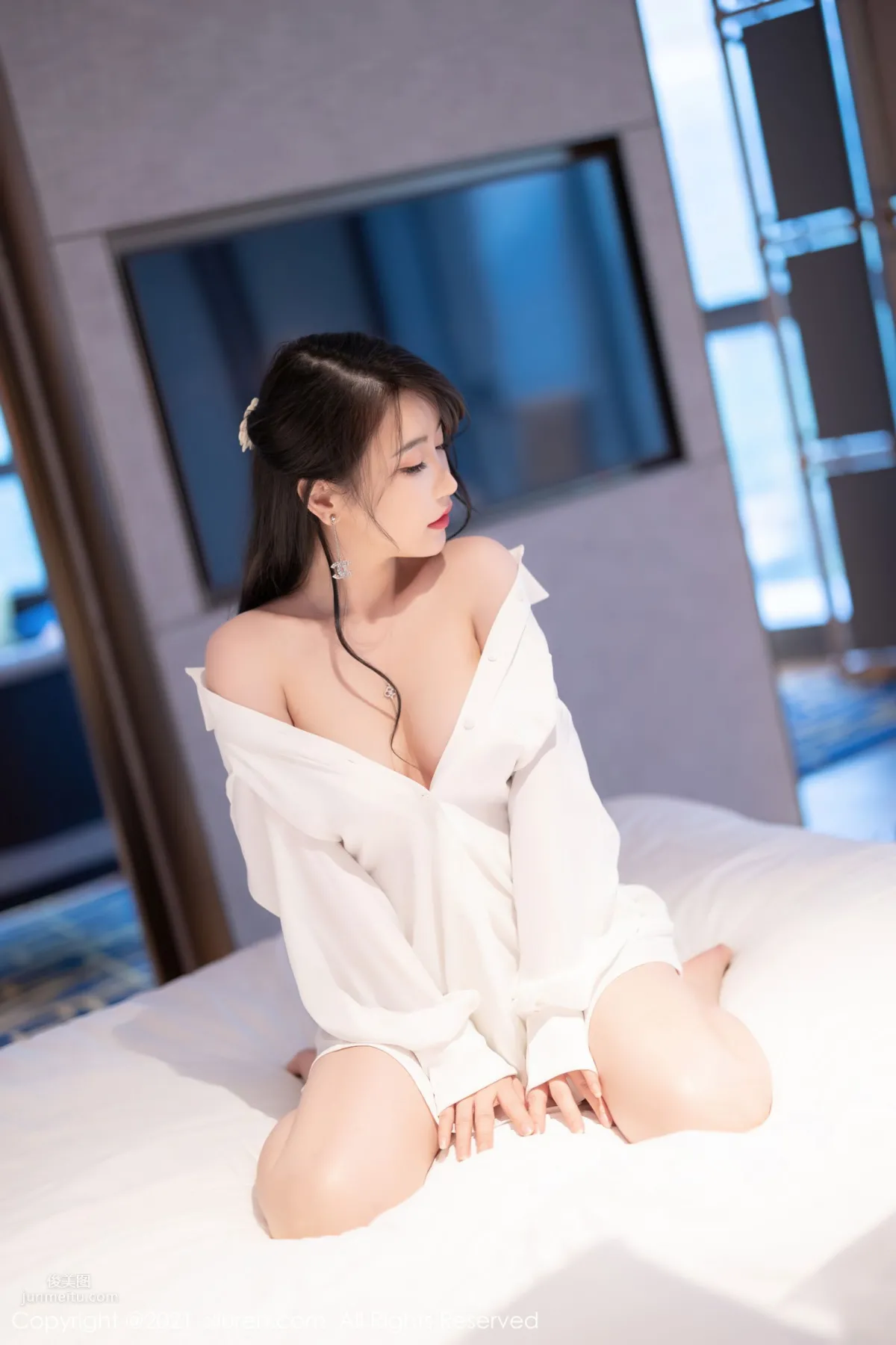 Fei Yueying Shenzhen Travel Shoot, Pure White and Beautiful Outfit photo 66