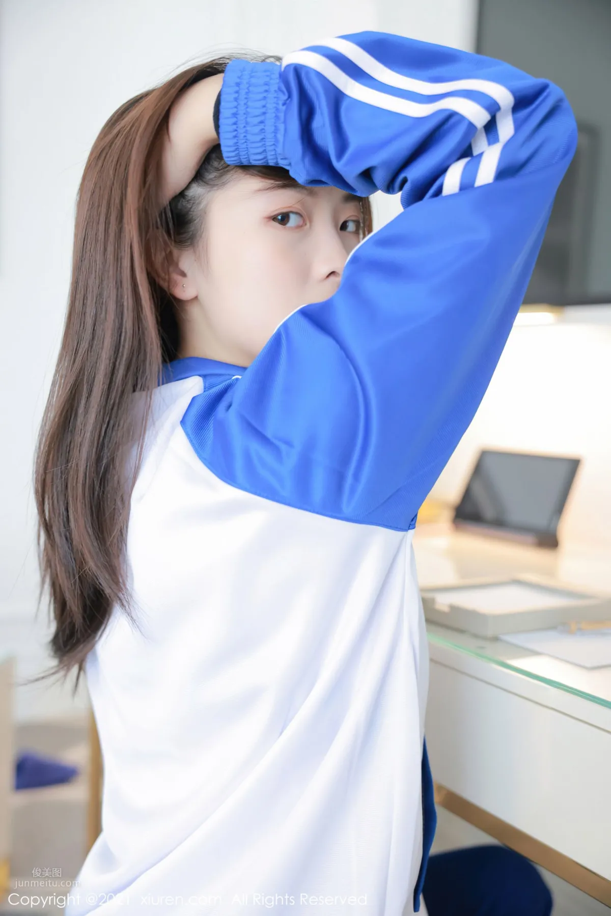 明日花桃桃澳門旅拍 藍色校服下青春活力 5