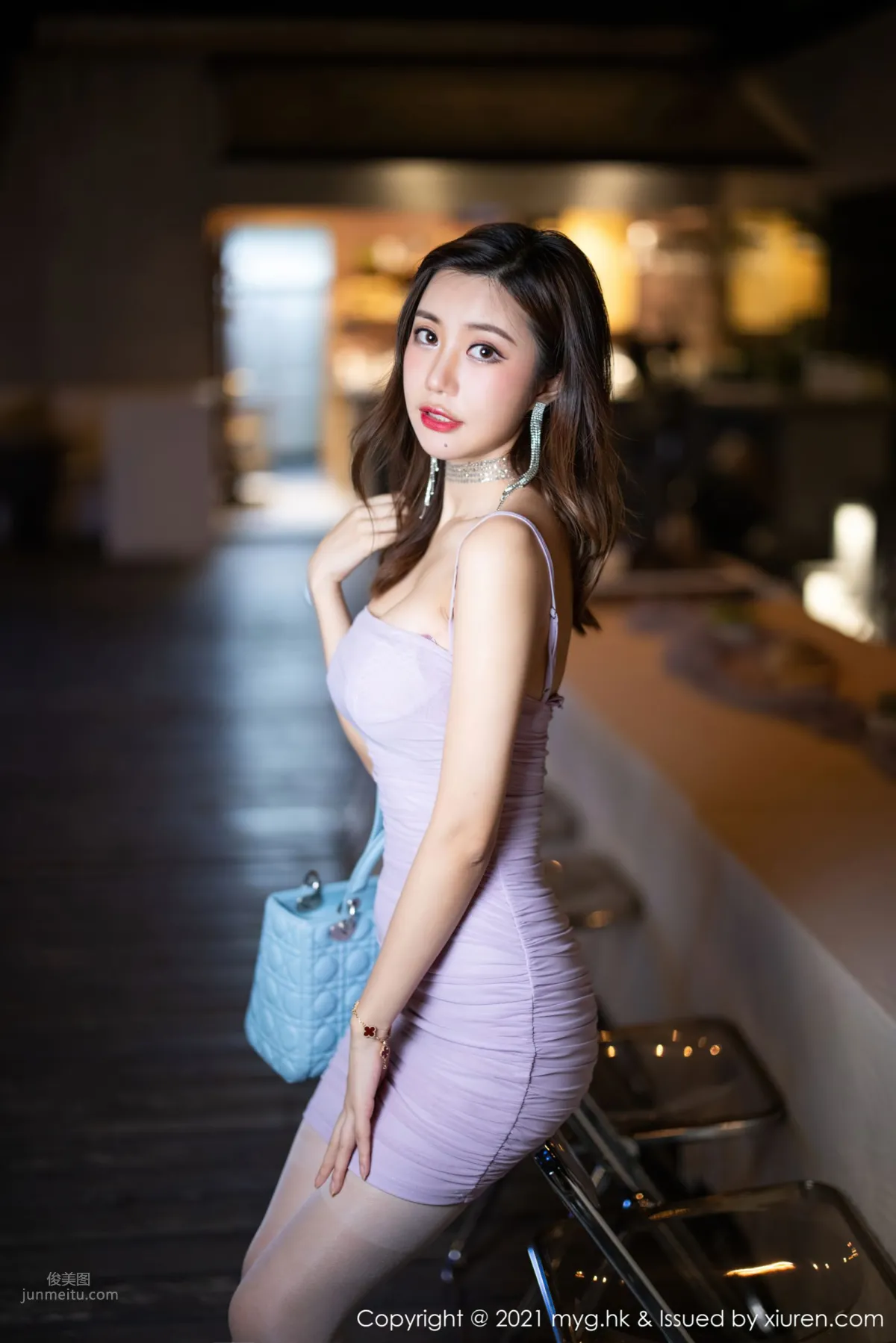 Qi Lijia's Purple Outfit, Mid-Autumn Arrival Dreamy Chang'e photo 1