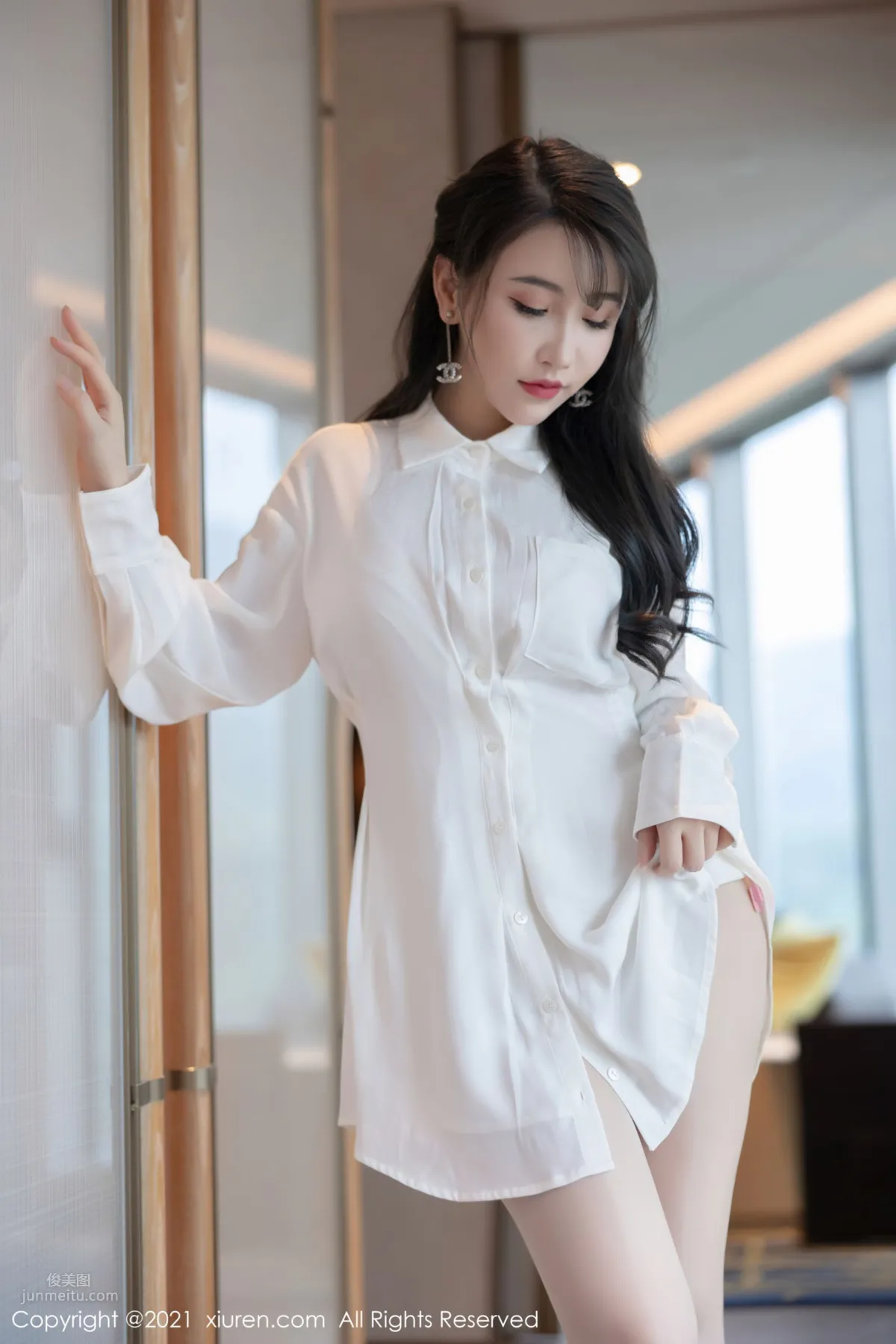 Fei Yueying Shenzhen Travel Shoot, Pure White and Beautiful Outfit photo 16