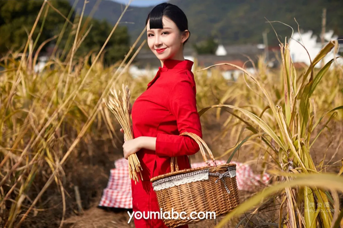 [YouMi尤蜜] 2022.01.01 黄土地，红肚兜_10