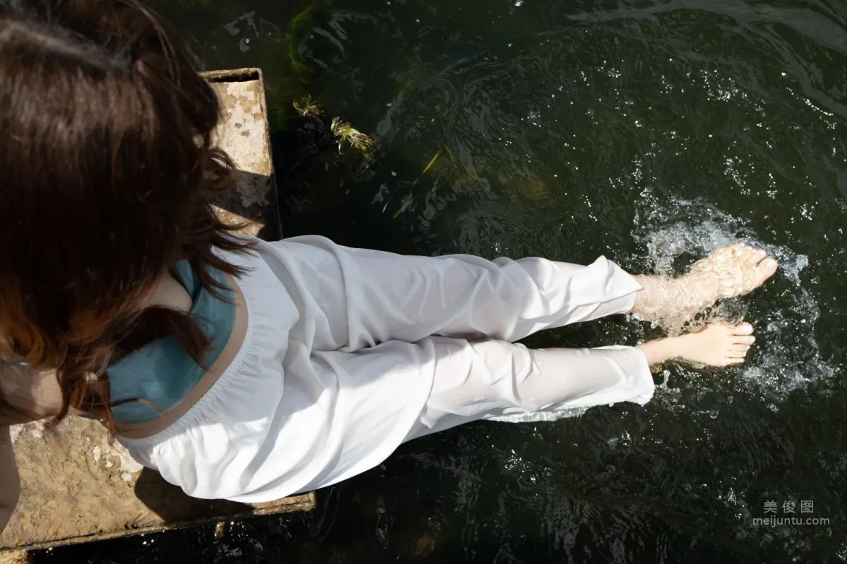 Urban Beauty Zhizhi Tight White Long Pants photo 177