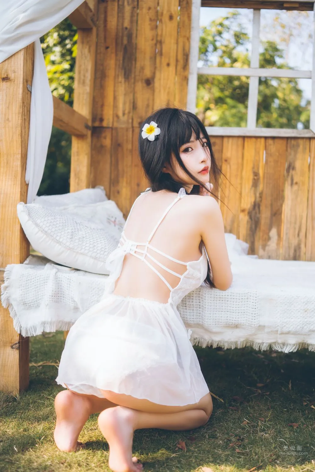 清水由乃 - 田園蕾絲裙 20