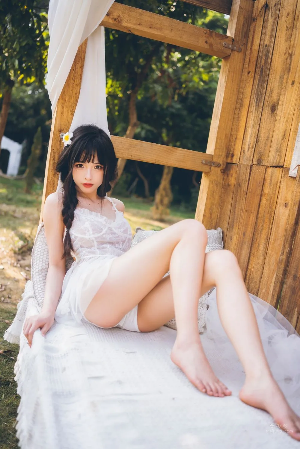 清水由乃 - 田園蕾絲裙 14