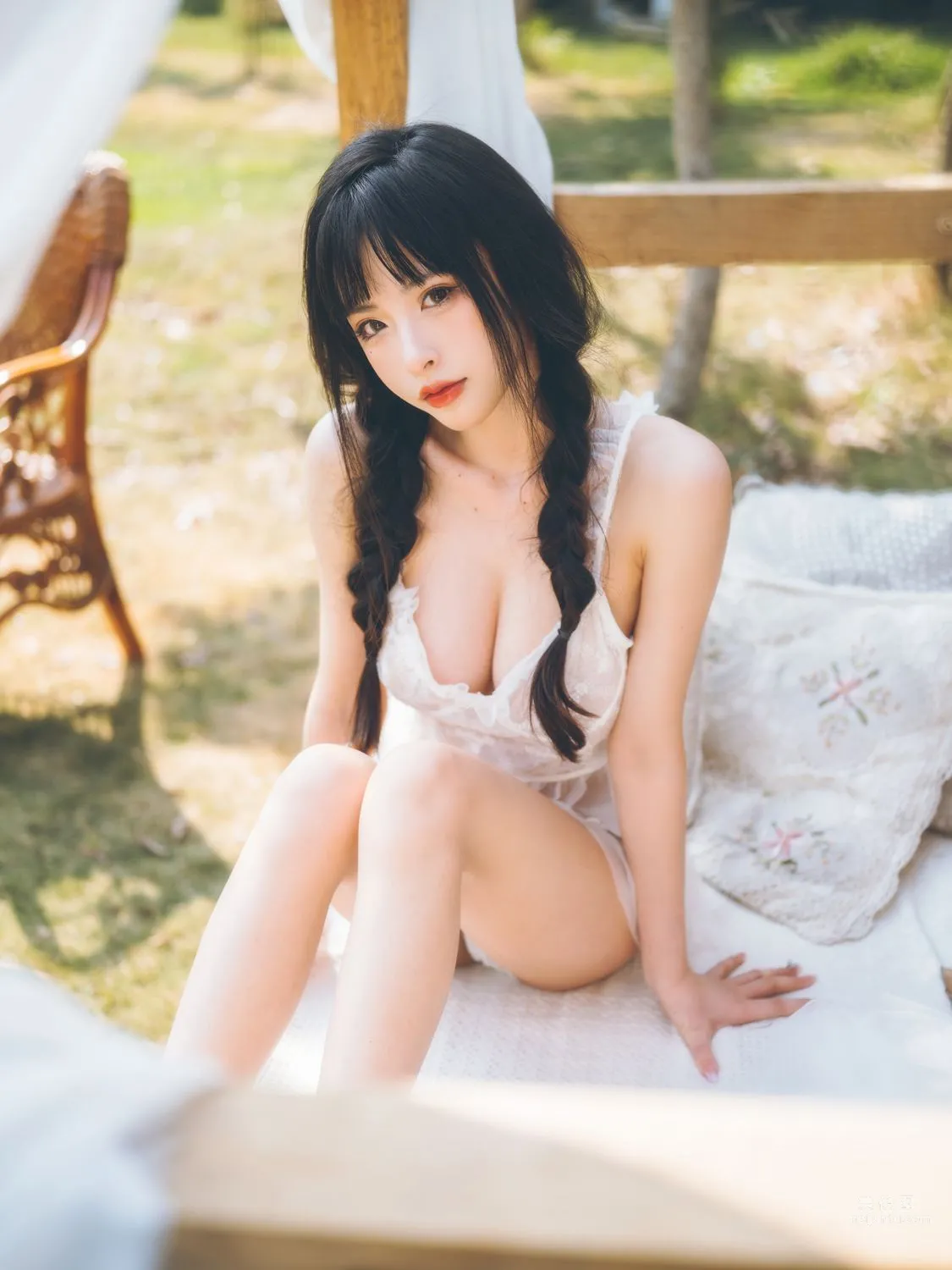 清水由乃 - 田園蕾絲裙 61