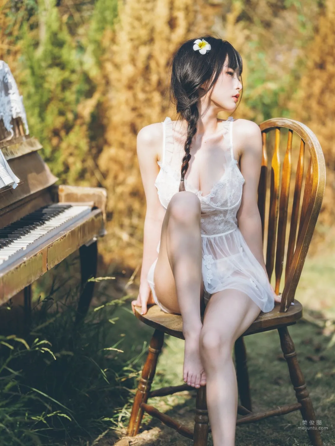 清水由乃 - 田園蕾絲裙 59