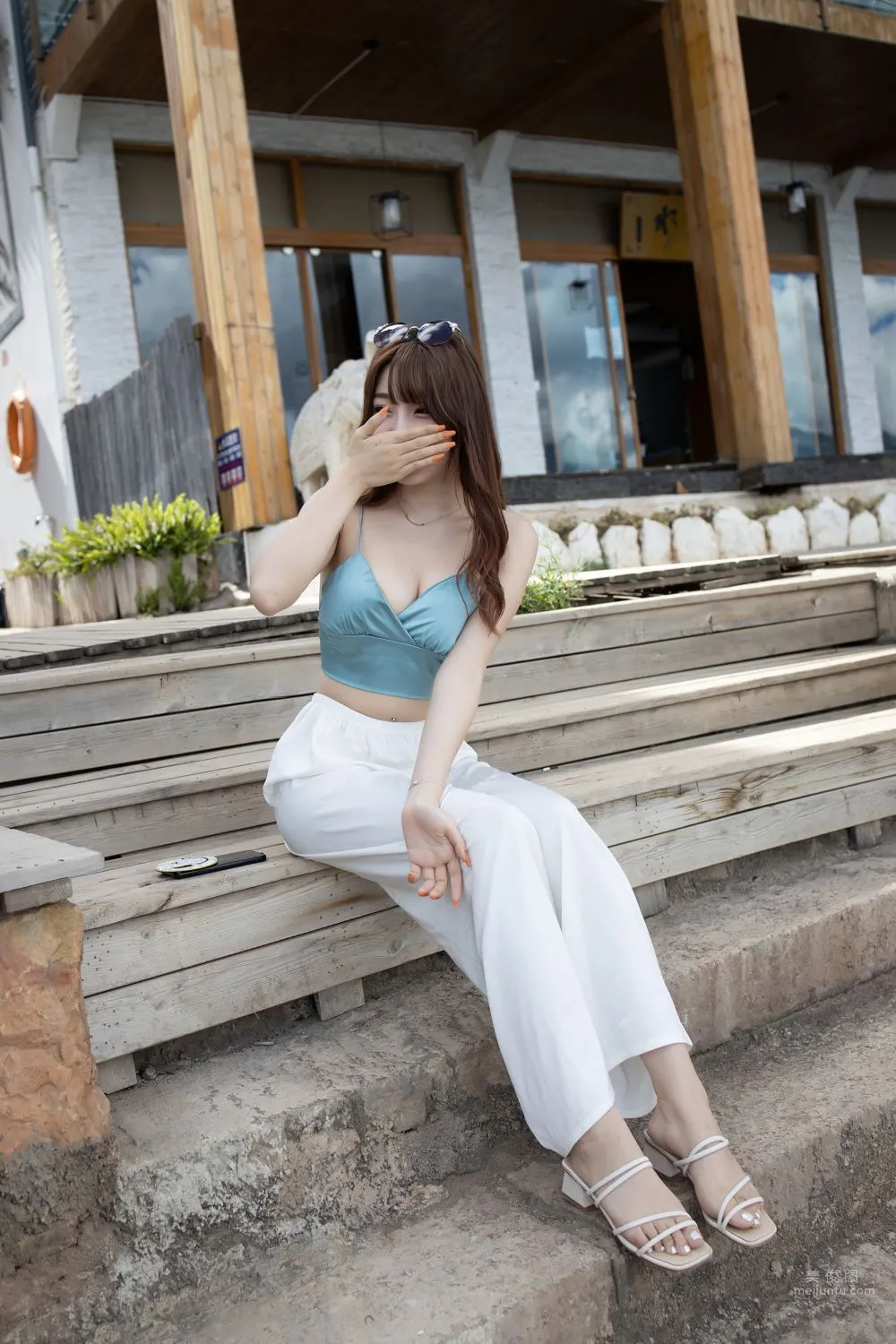 Urban Beauty Zhizhi Tight White Long Pants photo 74