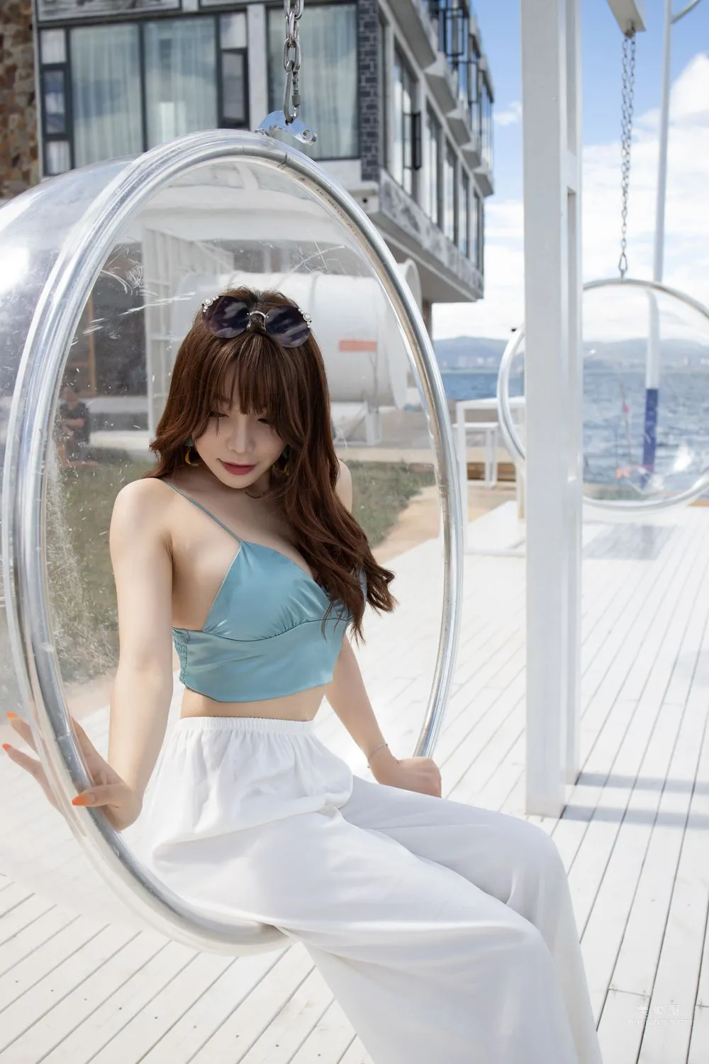 Urban Beauty Zhizhi Tight White Long Pants photo 131