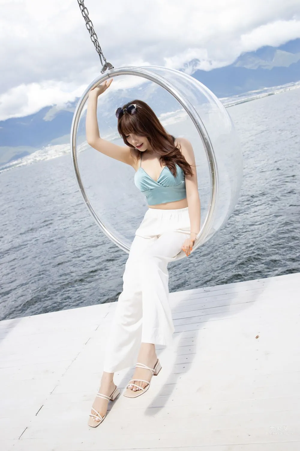 Urban Beauty Zhizhi Tight White Long Pants photo 133