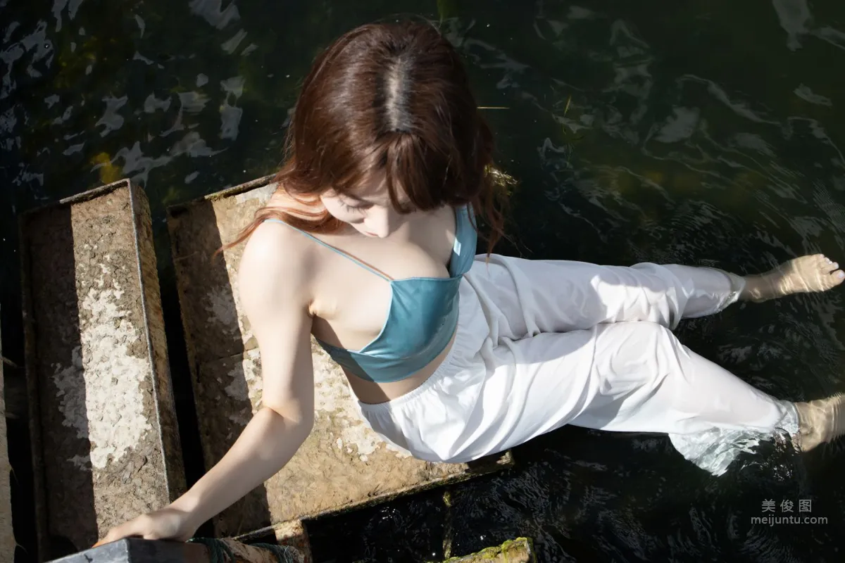 Urban Beauty Zhizhi Tight White Long Pants photo 183