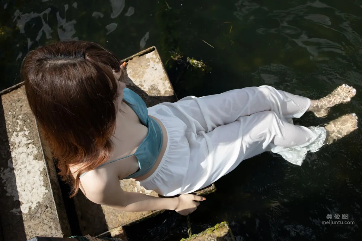 Urban Beauty Zhizhi Tight White Long Pants photo 184