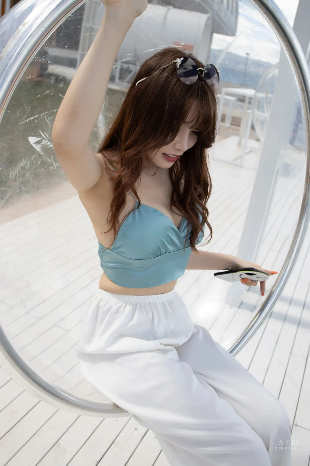 Urban Beauty Zhizhi Tight White Long Pants photo 127