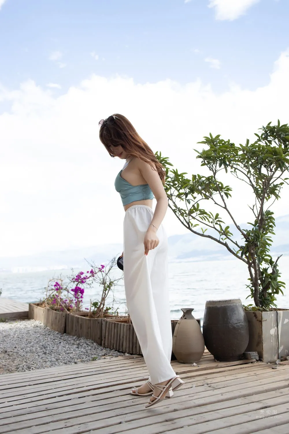 Urban Beauty Zhizhi Tight White Long Pants photo 114