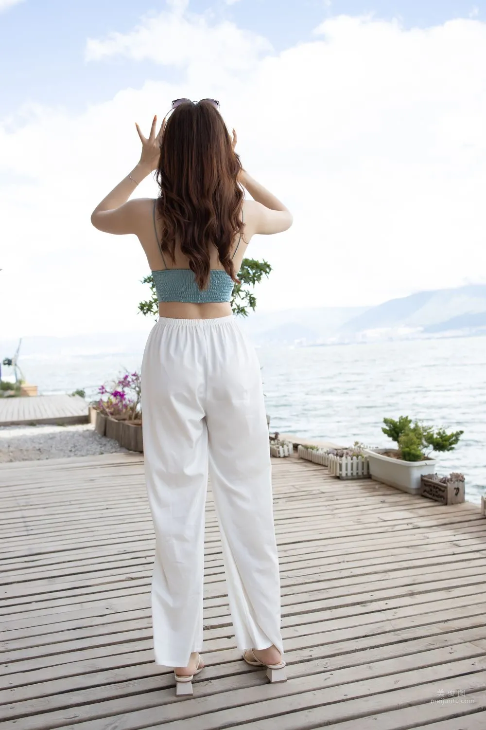 Urban Beauty Zhizhi Tight White Long Pants photo 107