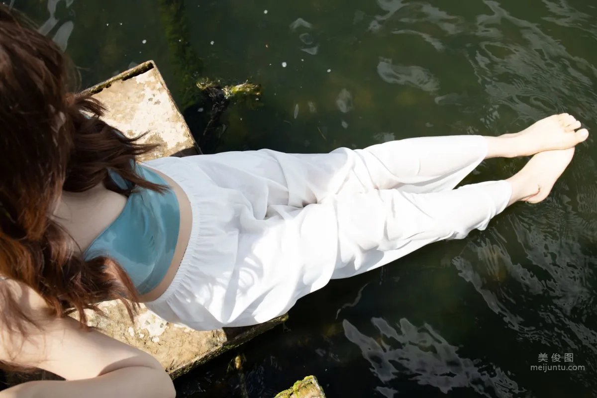 Urban Beauty Zhizhi Tight White Long Pants photo 171