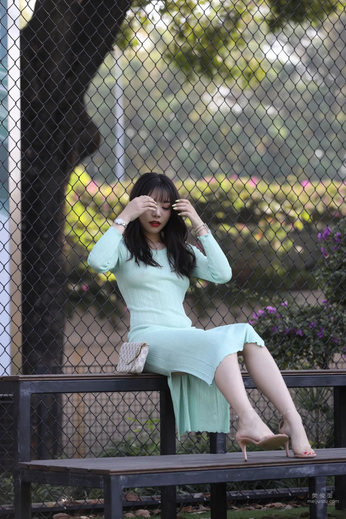Urban Beauty Zhizhi Sexy Light Green Bodycon Dress photo 61