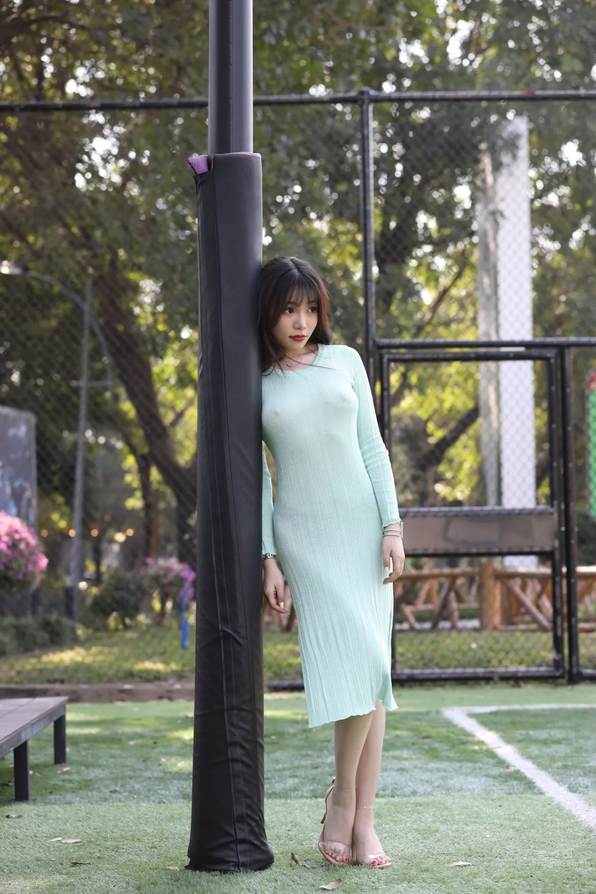 Urban Beauty Zhizhi Sexy Light Green Bodycon Dress photo 79