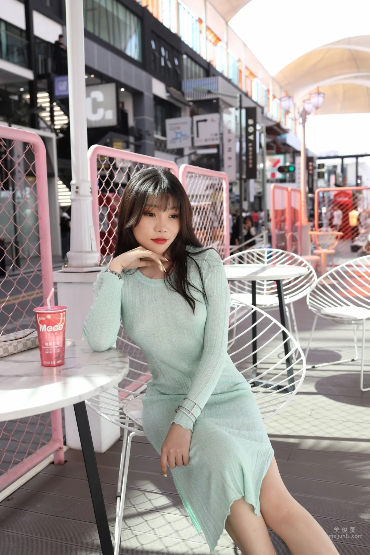 Urban Beauty Zhizhi Sexy Light Green Bodycon Dress photo 156