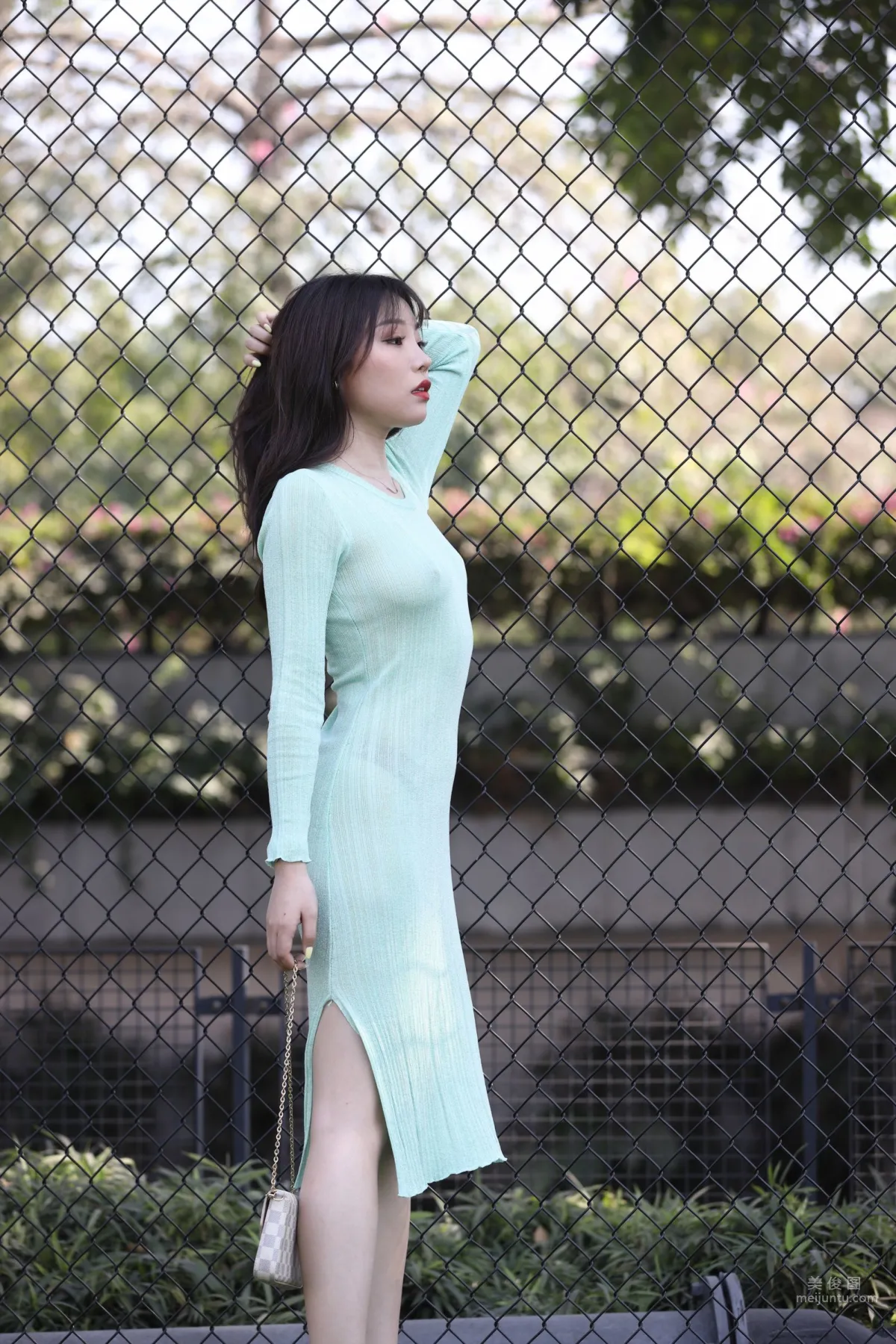 Urban Beauty Zhizhi Sexy Light Green Bodycon Dress photo 31