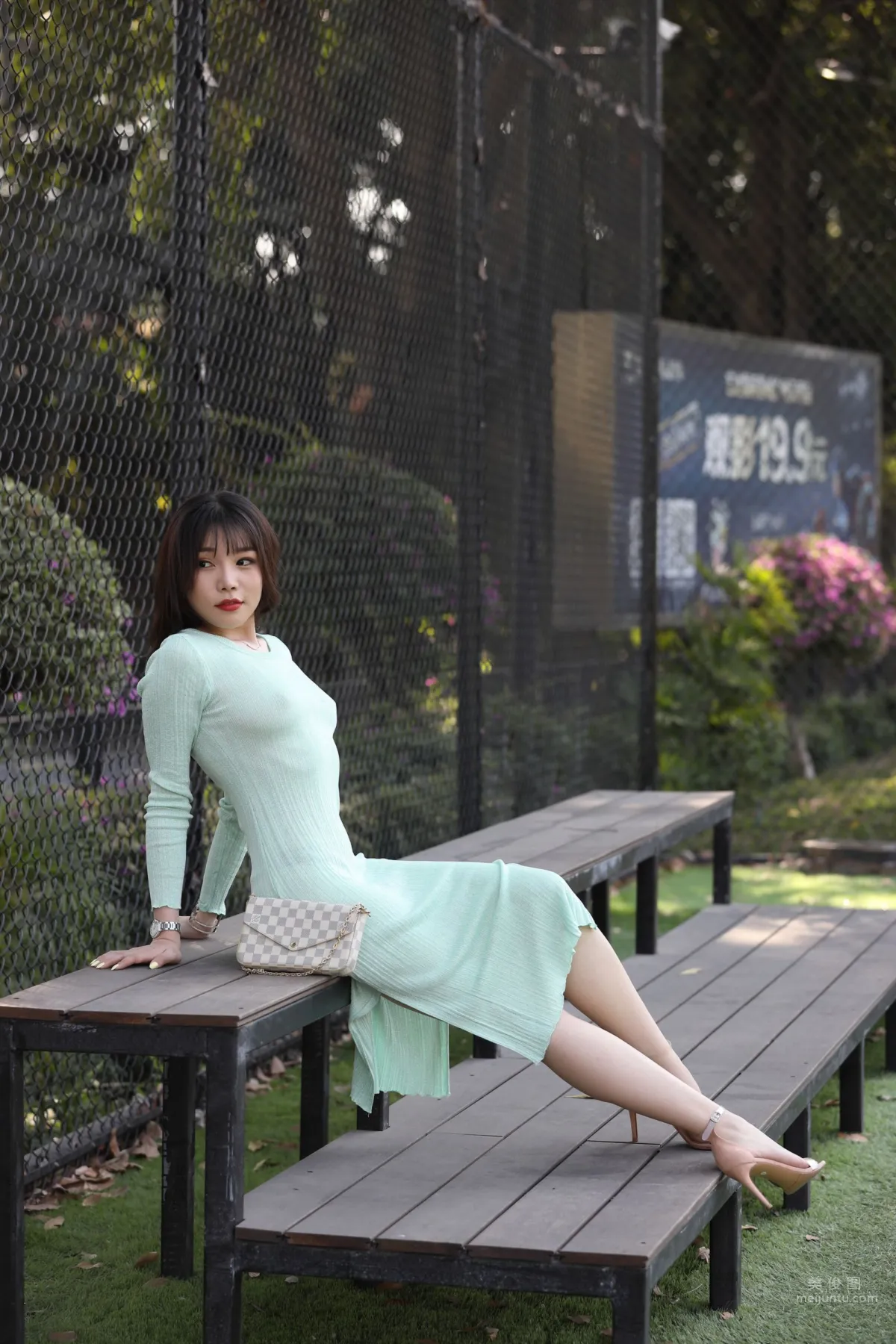 Urban Beauty Zhizhi Sexy Light Green Bodycon Dress photo 63