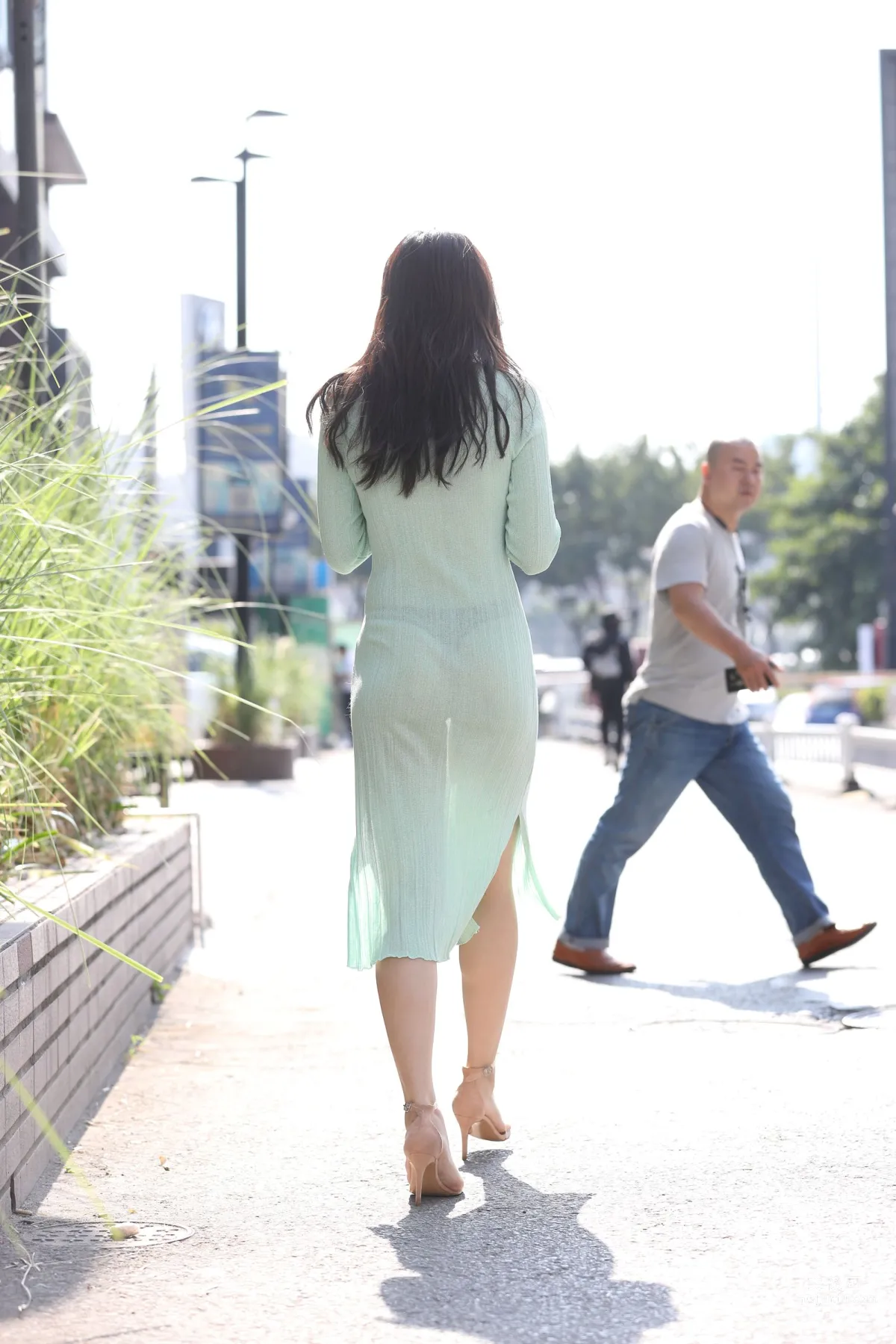 Urban Beauty Zhizhi Sexy Light Green Bodycon Dress photo 226