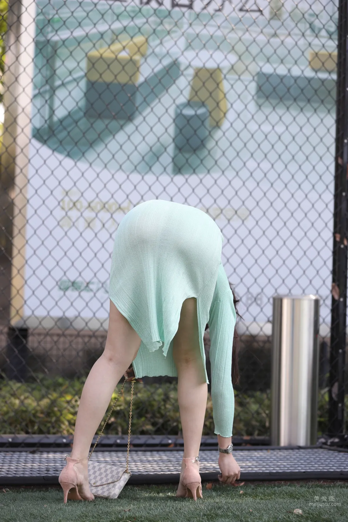 Urban Beauty Zhizhi Sexy Light Green Bodycon Dress photo 44
