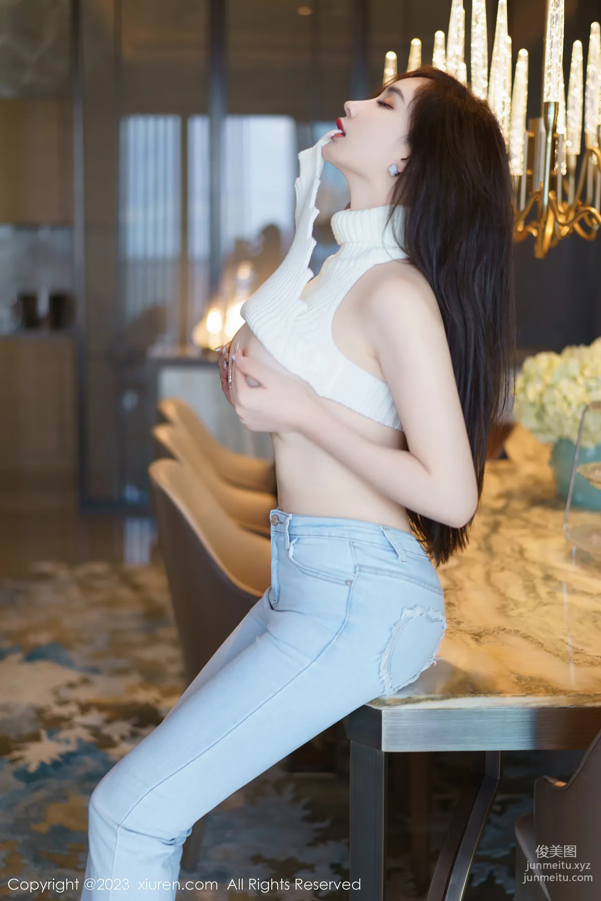 [XiuRen秀人網] 2023.04.07 NO.6534 Carol周妍希 牛仔褲 8
