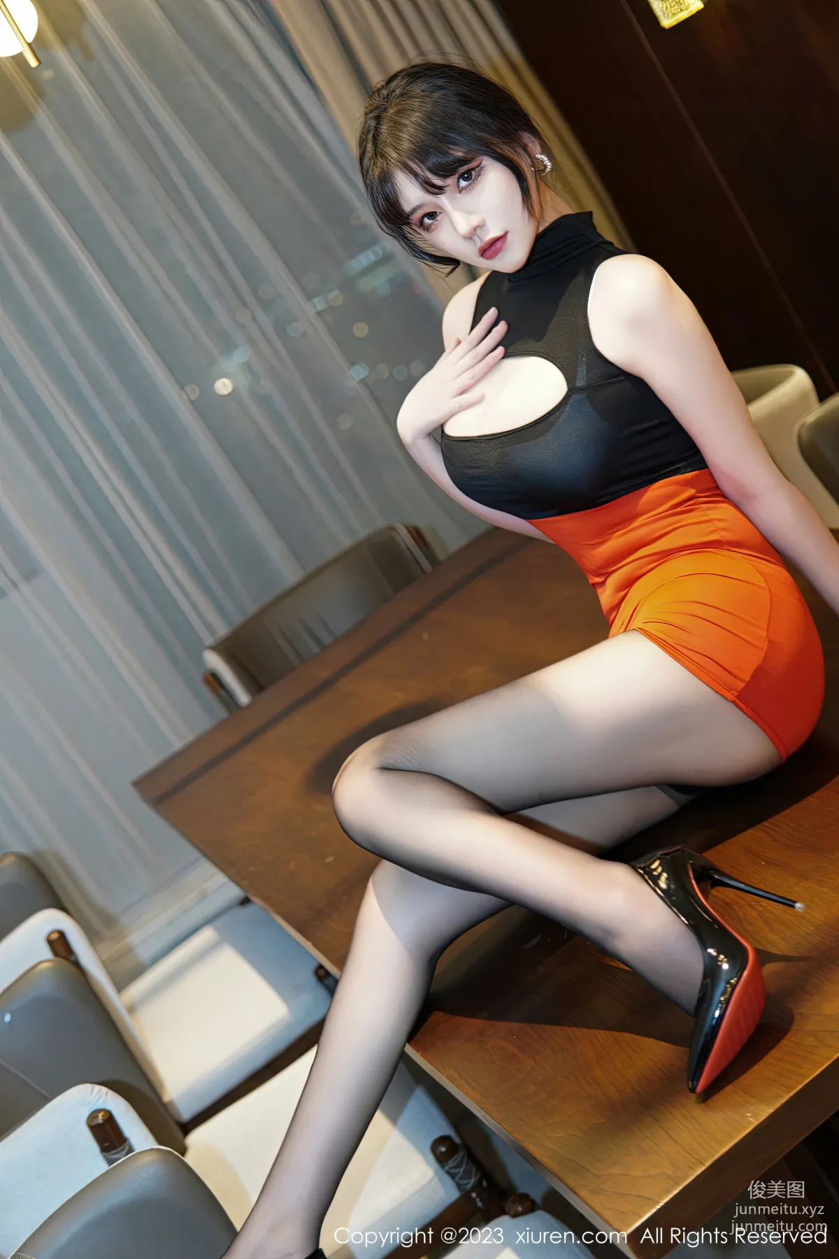 [Xiuren秀人網]2023.01.03 NO.6075 桃桃子 9