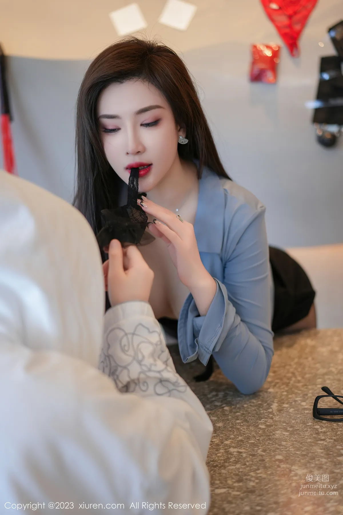 [XiuRen秀人網] 2023.07.18 NO.7095 Carol周妍希 黑絲 28